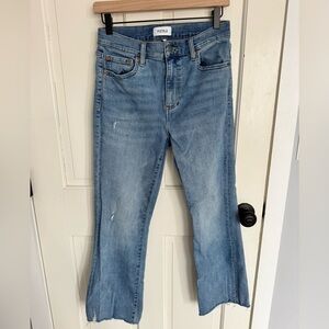 pistola Light Wash Cropped Flare Jeans